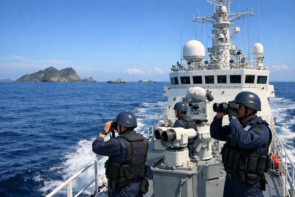 日本政府は尖閣諸島周辺での中国船の活動を確認し、地域の安全を守るため監視体制を強化しています。