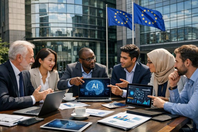 欧州連合（eu）が人工知能（ai）規制の実施を加速し、安全で信頼できるai技術の普及を目指す最新の動向について紹介します。