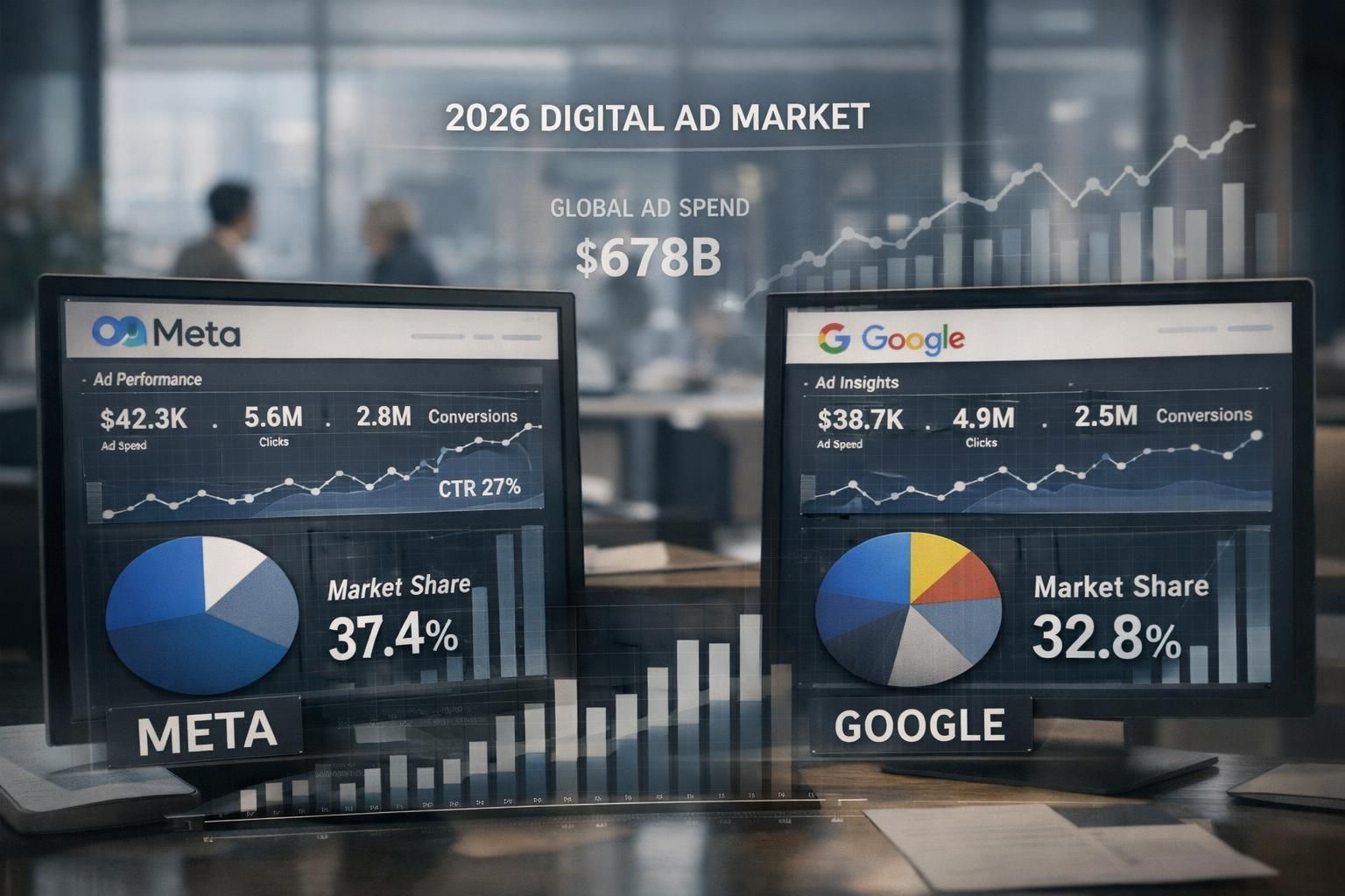metaが2026年にデジタル広告収益でgoogleを上回る可能性についての最新報告。業界動向や市場予測を詳しく解説します。