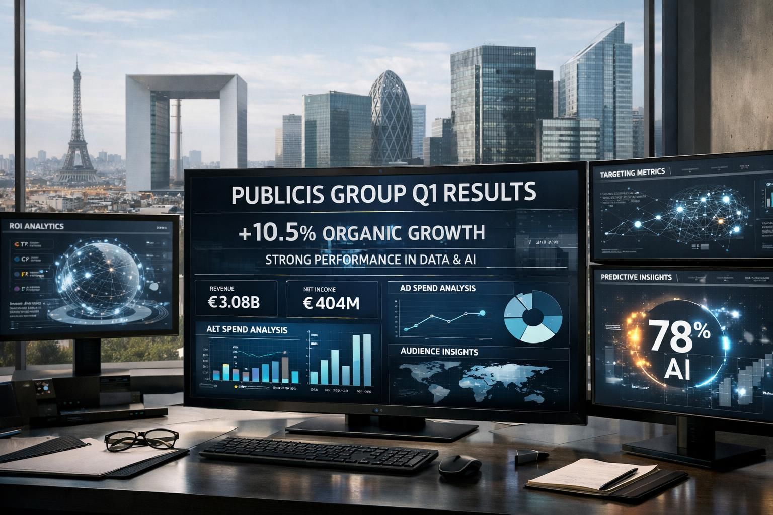 publicisは第1四半期に4.5％のオーガニック成長を達成し、その成功には先進的なai戦略が大きく貢献しました。