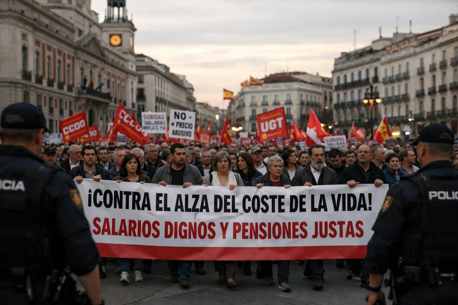 スペインで生活費の上昇に抗議するデモが各地で発生し、市民の不満が高まっています。最新の情報と詳細な報道をお届けします。