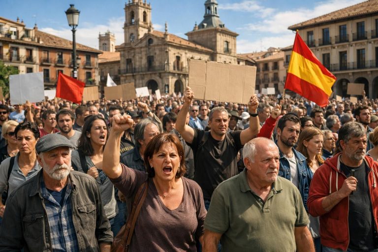 スペインで生活費の上昇に抗議する大規模なデモが発生。市民は政府に物価安定を求めています。最新の情報をお届けします。