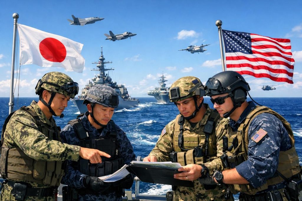 日本とアメリカがインド太平洋地域での防衛協力を強化し、地域の安全保障と安定を促進しています。