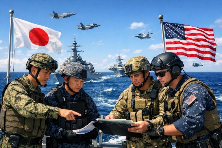 日本とアメリカがインド太平洋地域での防衛協力を強化し、地域の安全保障と安定を促進しています。